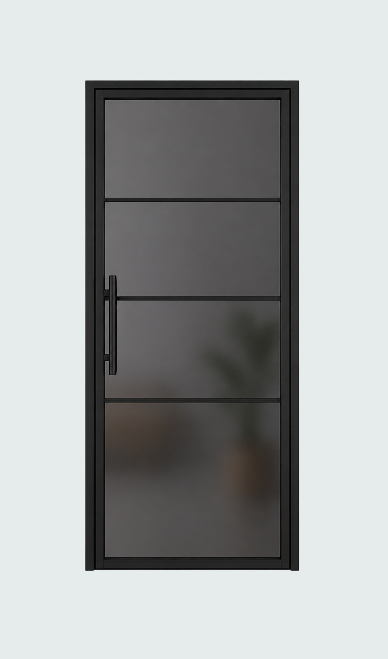 Stalen deur glas (1)