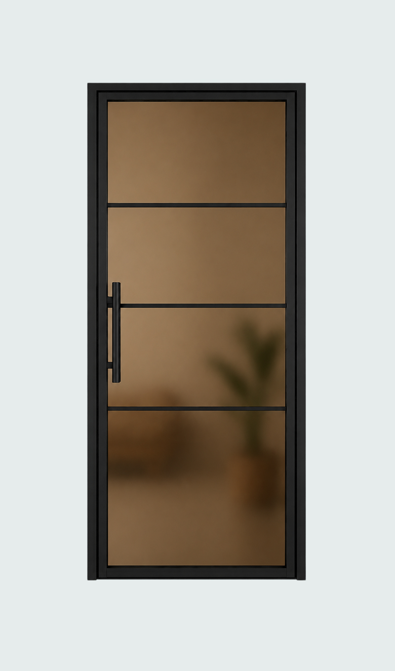Stalen deur glas (2)